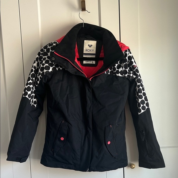 Roxy Girls DryFlight Snow/Ski Black and Pink Jacket | XL - Picture 3 of 6